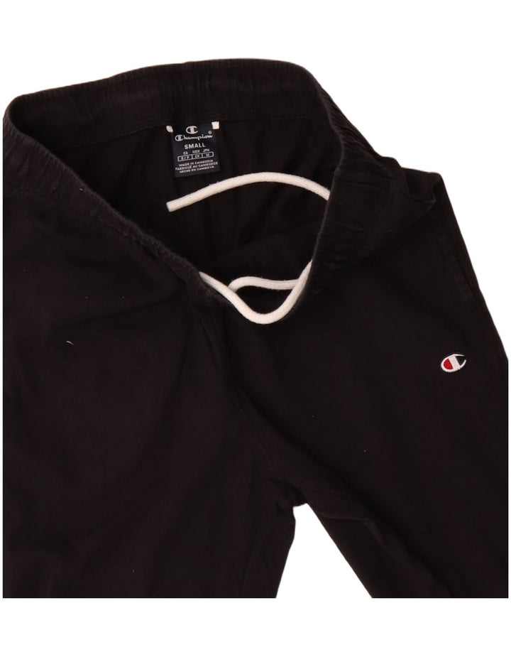 Calça de treino masculina Champion Joggers pequeno algodão preto