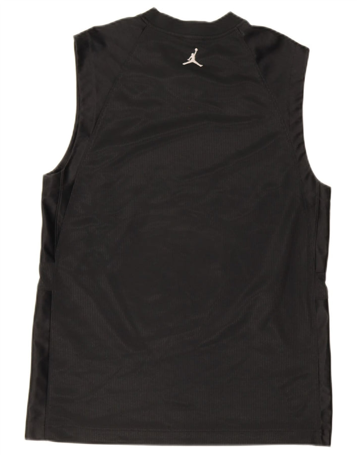 Jordan Mens Vest Top UK 36/38 Pequeno Poliéster Preto