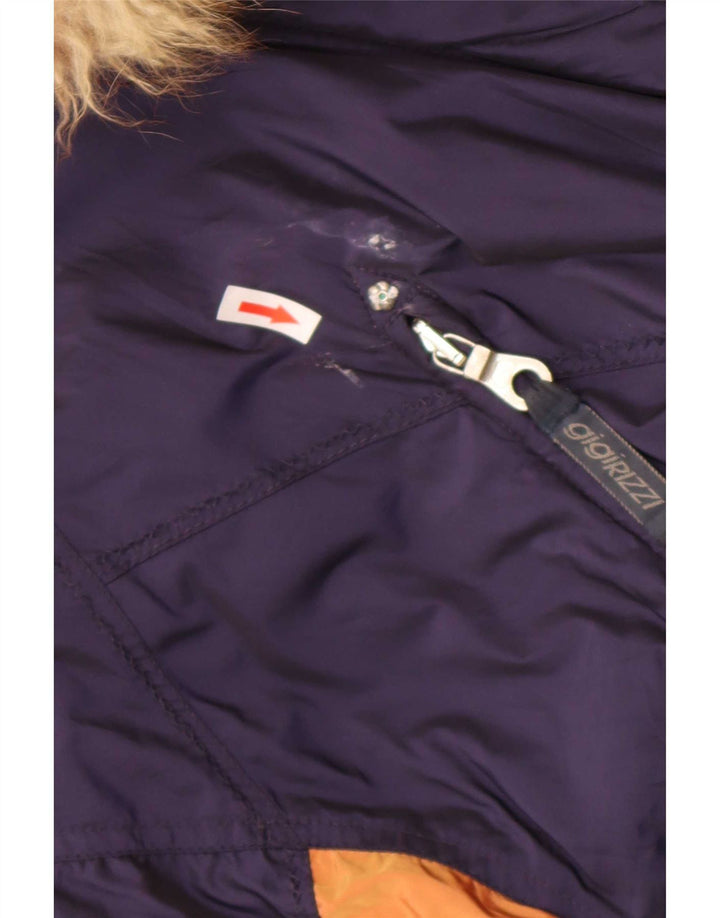 Jaqueta corta-vento feminina Gigi Rizzi IT 42 médio azul marinho colorblock