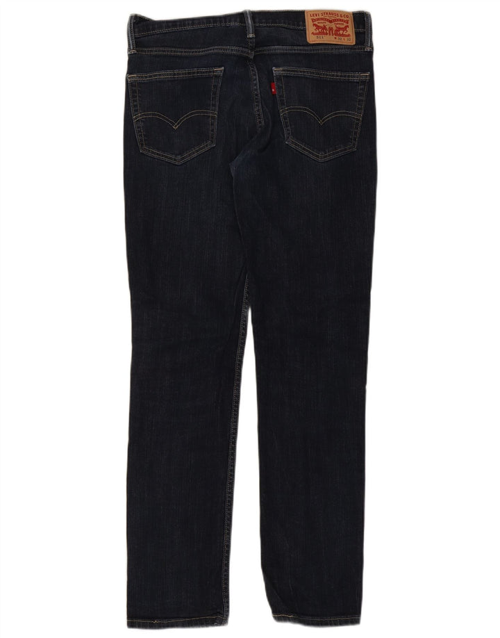 LEVI'S Mens 511 Slim Jeans W32 L30 Navy Blue Cotton