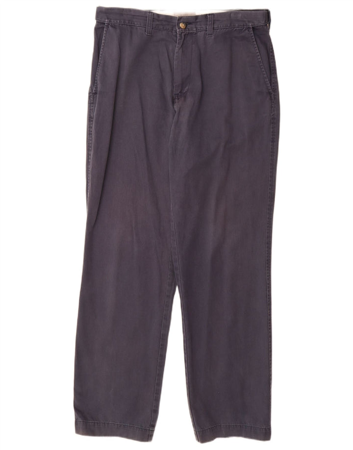 Calça Chino Regular Masculina Marks & Spencer W32 L31 Algodão Azul Marinho