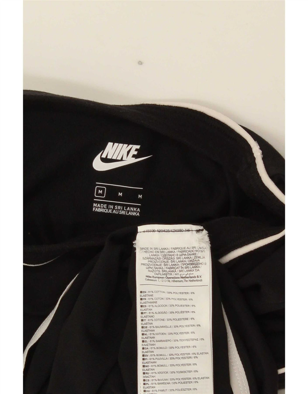 Body gráfico feminino Nike UK 12 médio algodão preto