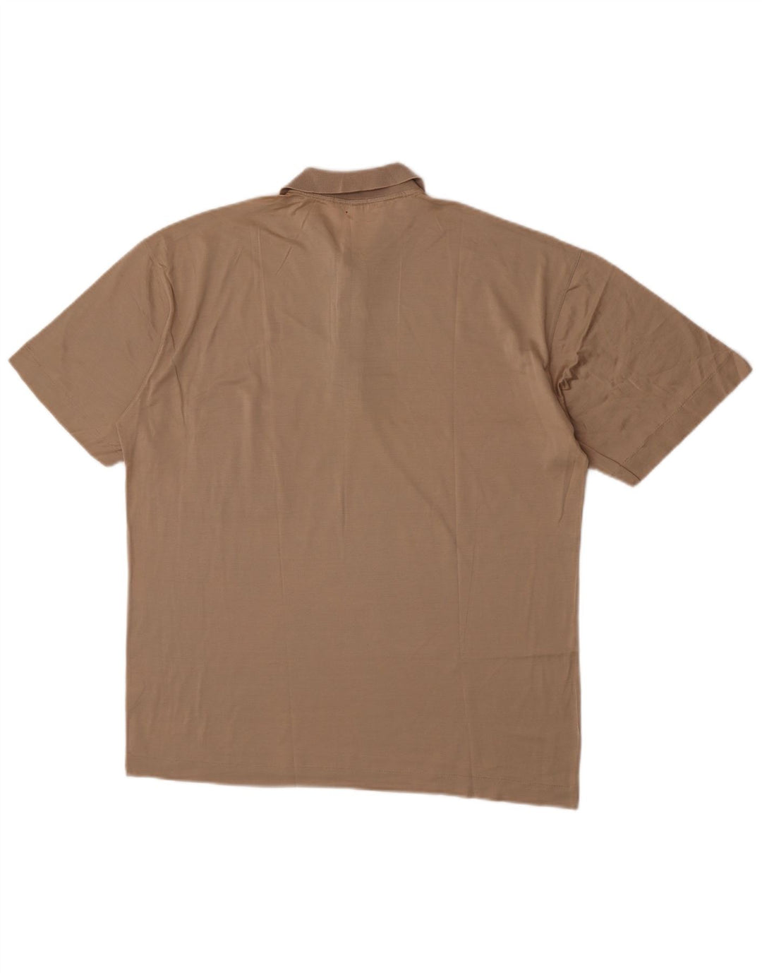Camisa polo masculina Cacharel grande algodão bege