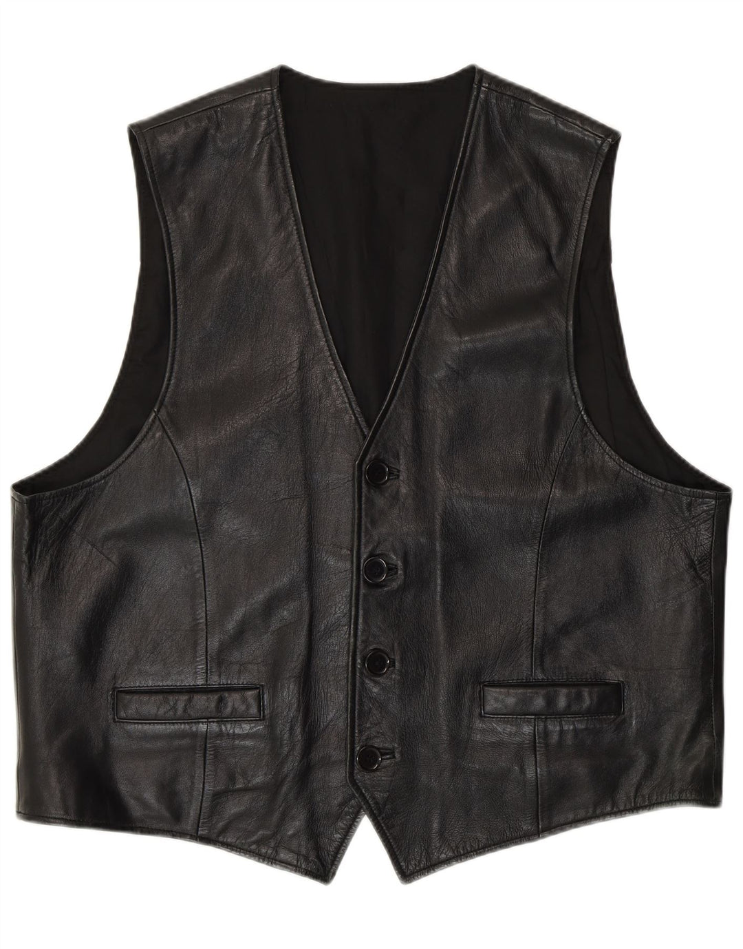 Colete masculino de couro C&A XL couro preto