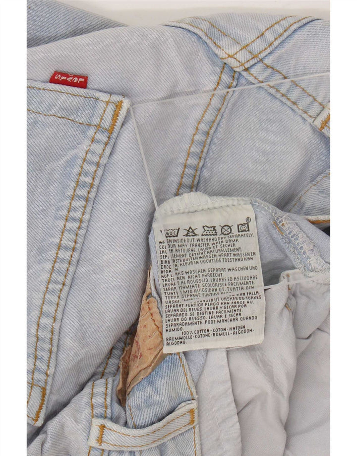 Jeans retos masculinos Levi's W34 L31 algodão azul