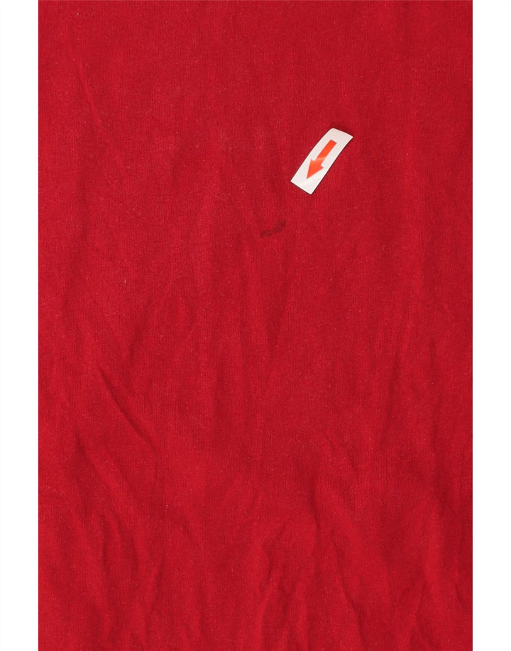 Camiseta masculina gráfica VANS Top médio algodão vermelho