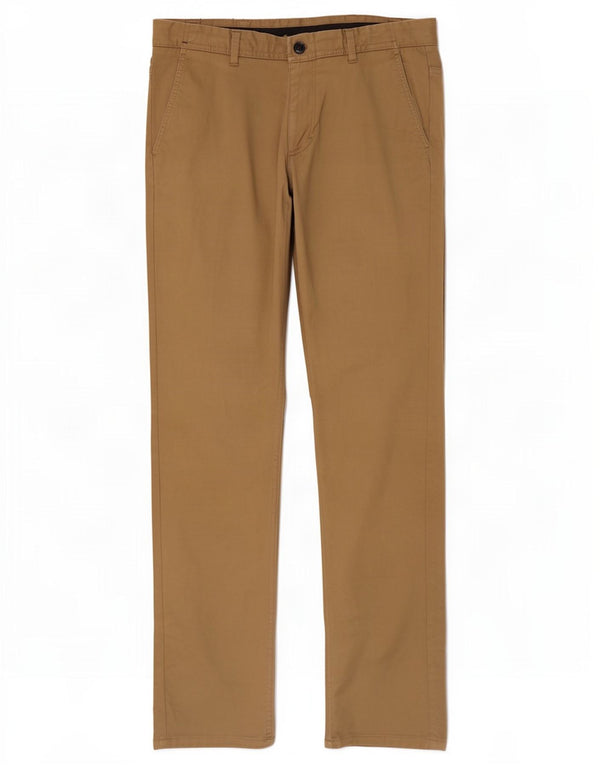 Calça Chino Reta Masculina Zara EU 42 Grande W32 L33 Bege