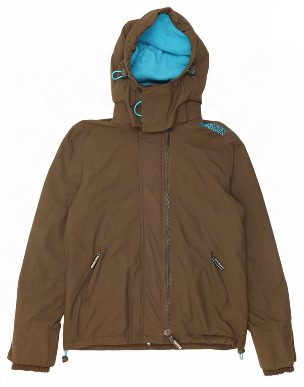 Jaqueta corta-vento feminina Superdry UK 14 médio cáqui