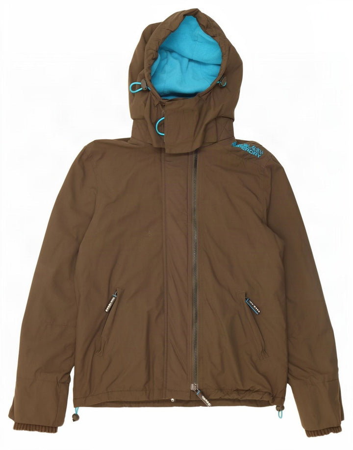Jaqueta corta-vento feminina Superdry UK 14 médio cáqui