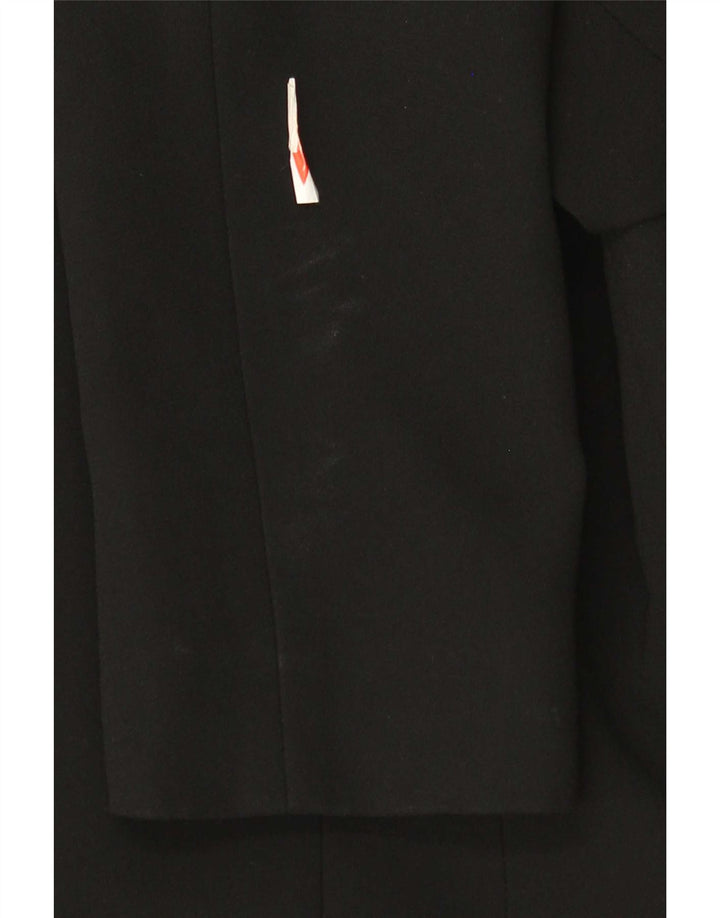 Jaqueta blazer feminina Hobbs Crop 1 botão Reino Unido 10 pequeno acetato preto