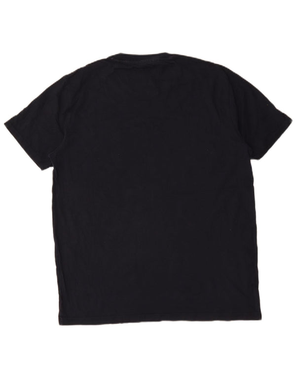 Camiseta masculina Penguin Top grande algodão azul marinho