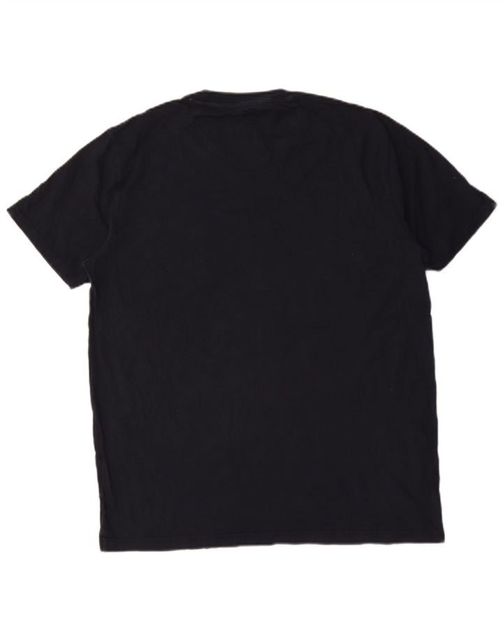 Camiseta masculina Penguin Top grande algodão azul marinho