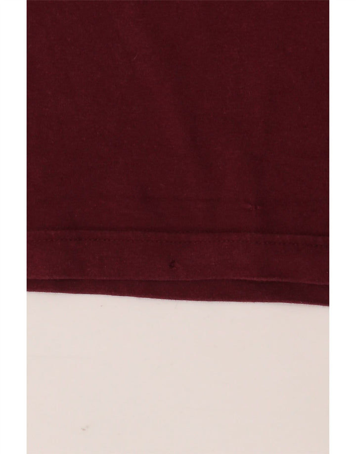 ADIDAS Mens T-Shirt Top Pequeno Algodão Marrom