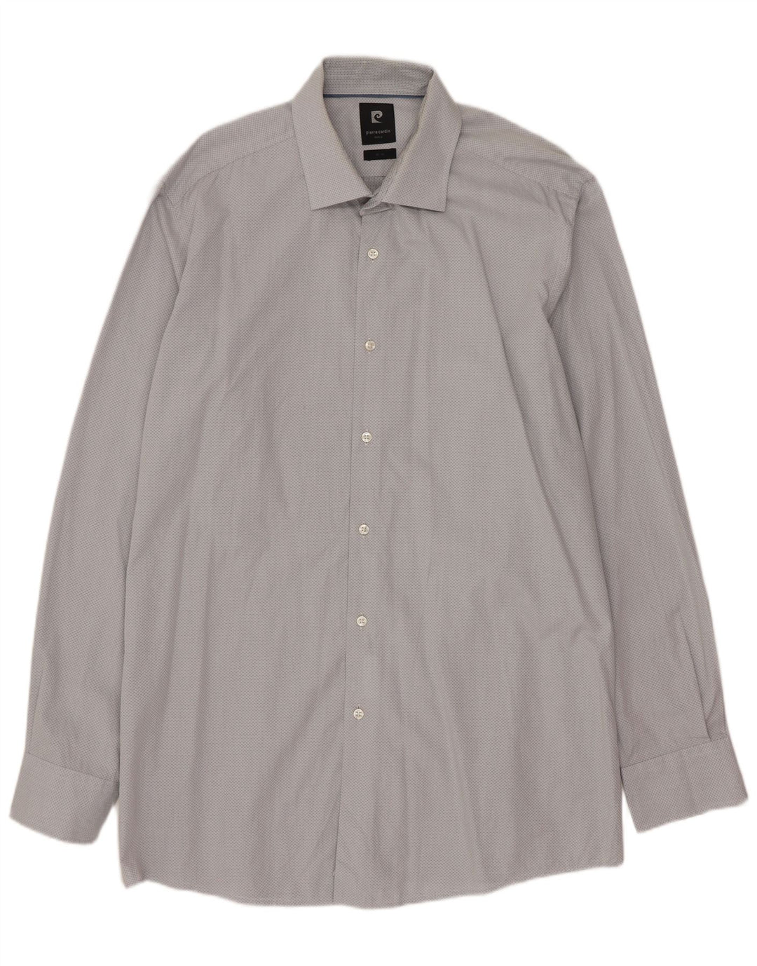 Camisa masculina PIERRE CARDIN tamanho 43 XL azul manchado