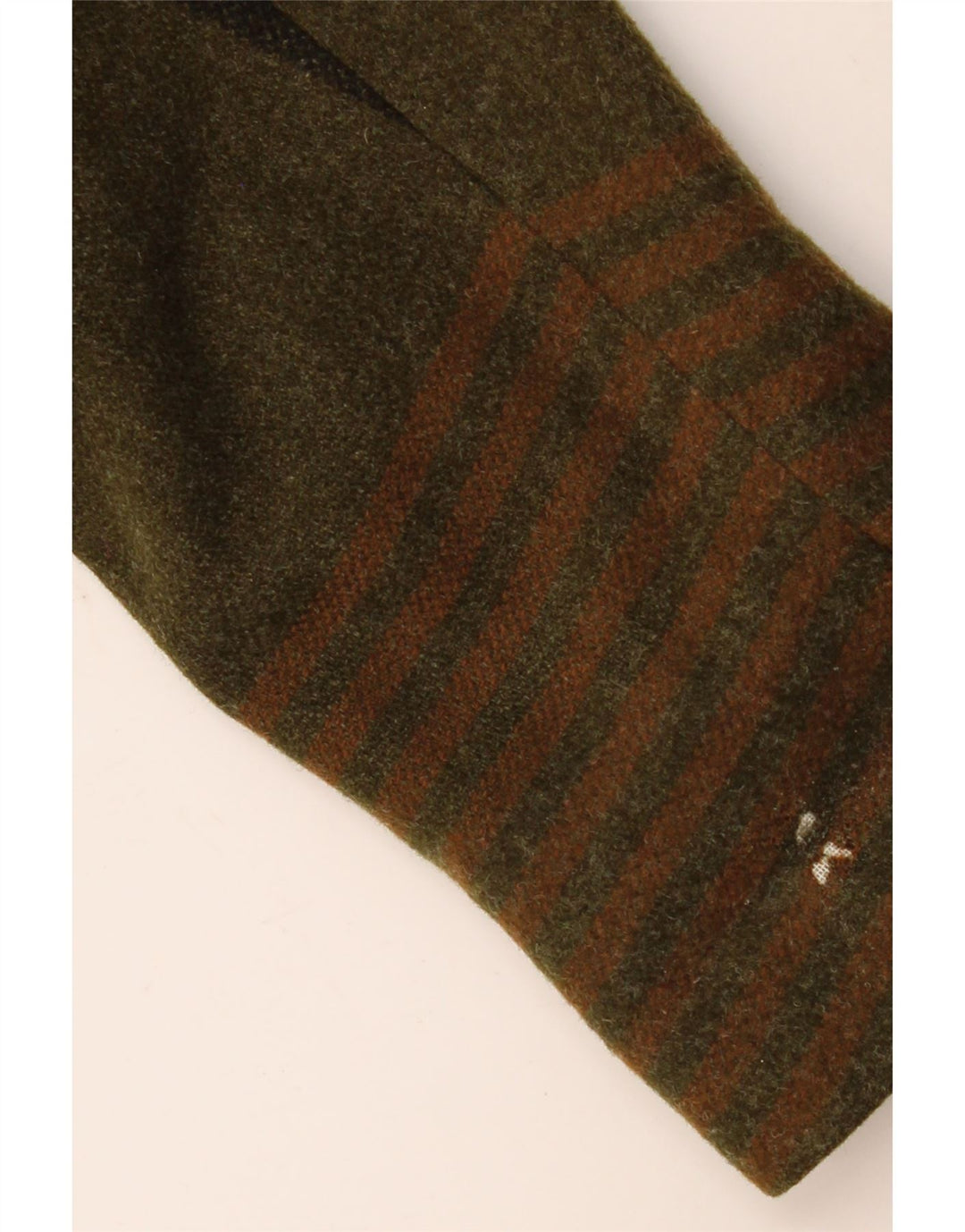 Jaqueta blazer feminina de 2 botões Resi Hammerer IT 44 lã xadrez cáqui médio