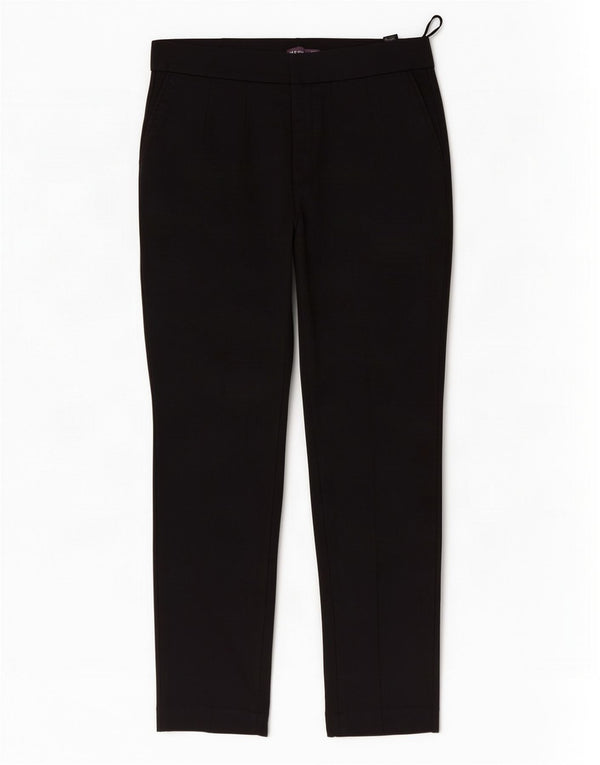 Marks & Spencer Womens Straight Chino Trousers UK 14 Medium W30 L27 Black