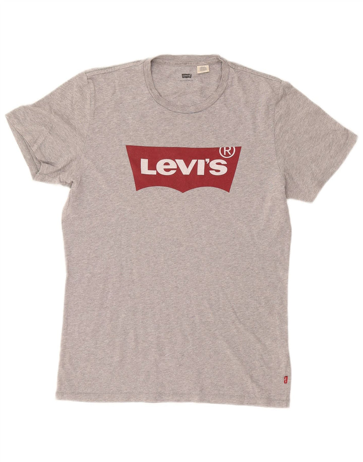 Camiseta gráfica masculina LEVI'S pequena cinza