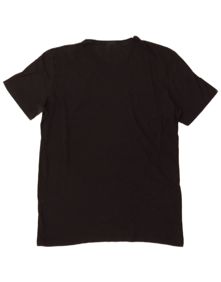 Zara Camiseta masculina grande preta