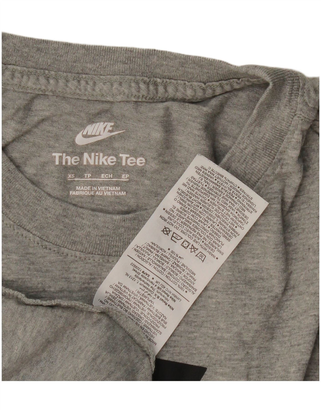 NIKE Mens Graphic T-Shirt Top XS Grey Cotton