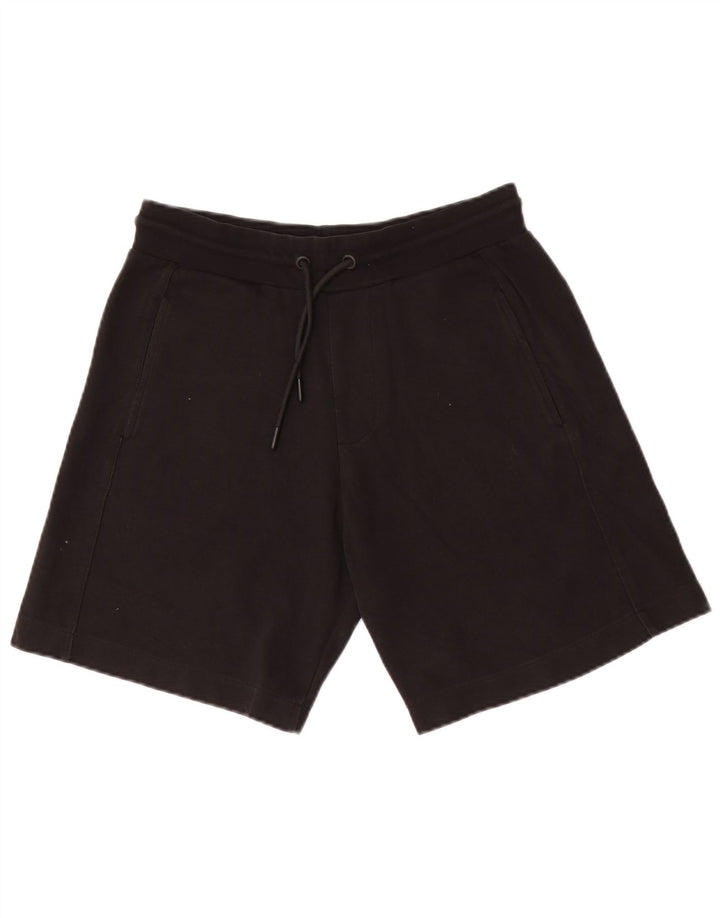 Zara Mens Sport Shorts Pequeno Algodão Preto