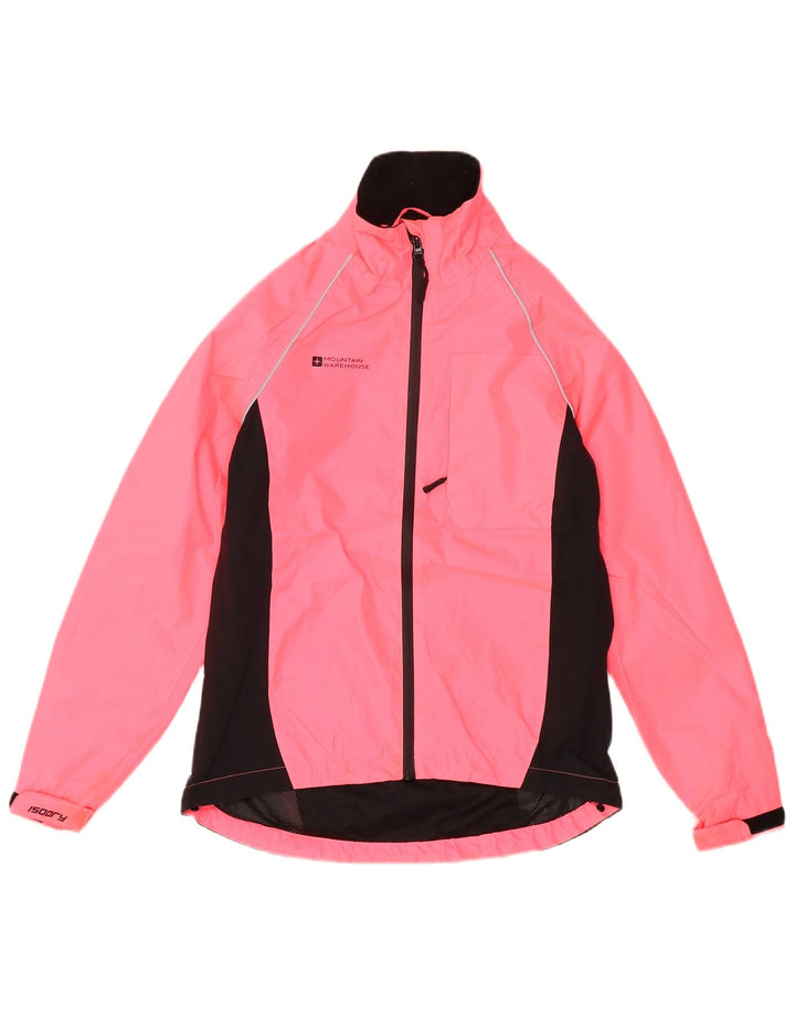 Jaqueta de chuva feminina Mountain Warehouse UK 6 XS rosa Colourblock poliéster