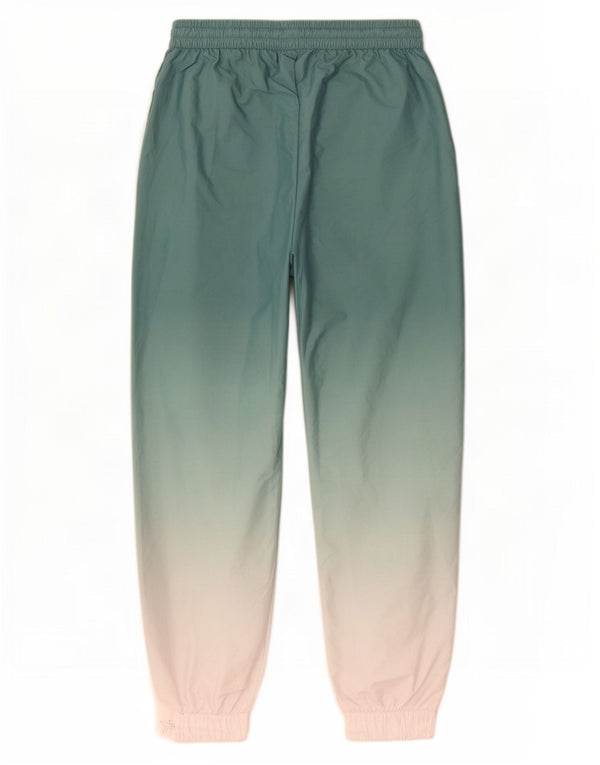 Calça de treino feminina Adidas Joggers UK 14 grande bloco colorido verde