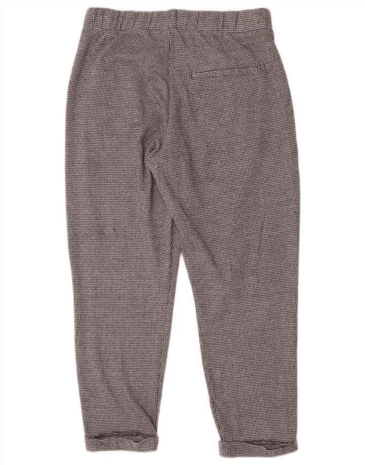Calças cortadas femininas Marks & Spencer UK 12 médio W28 L24 cinza