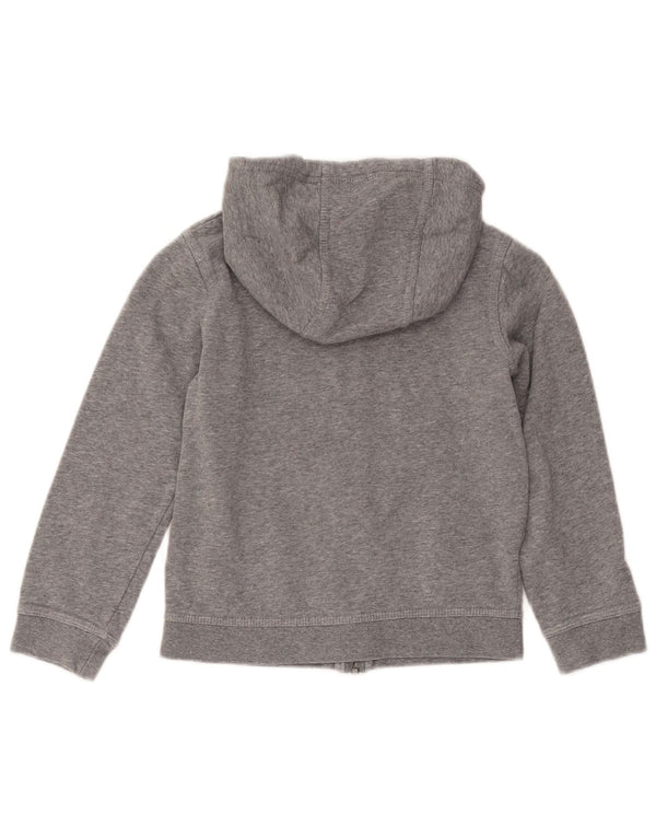 Suéter Nike Boys Zip com capuz 6-7 anos XS cinza algodão manchado