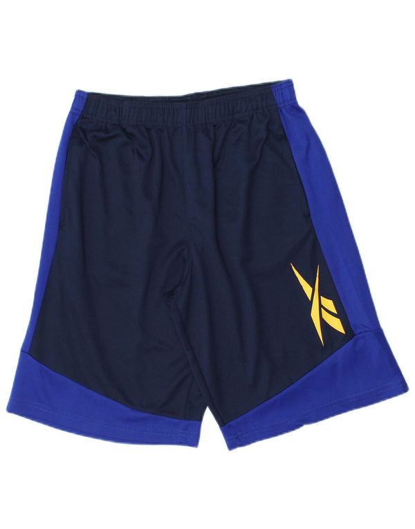 Reebok Boys Graphic Sport Shorts 15-16 Years  Navy Blue Colourblock