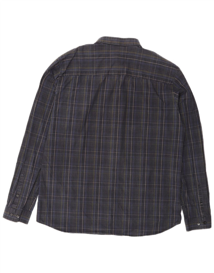 Camisa masculina Jack & Jones XL azul marinho xadrez algodão