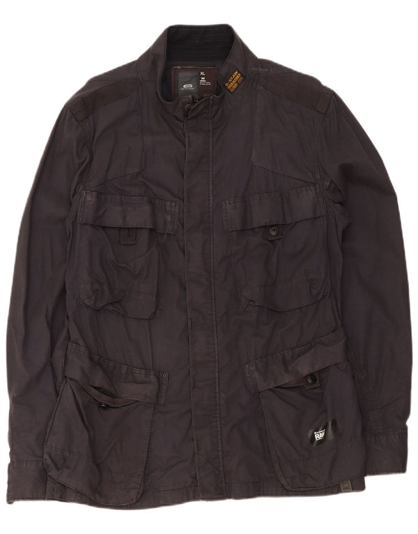 Jaqueta utilitária masculina G-Star UK 42 XL algodão preto