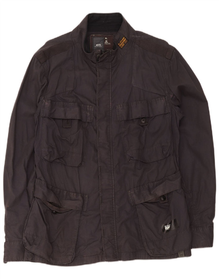 Jaqueta utilitária masculina G-Star UK 42 XL algodão preto
