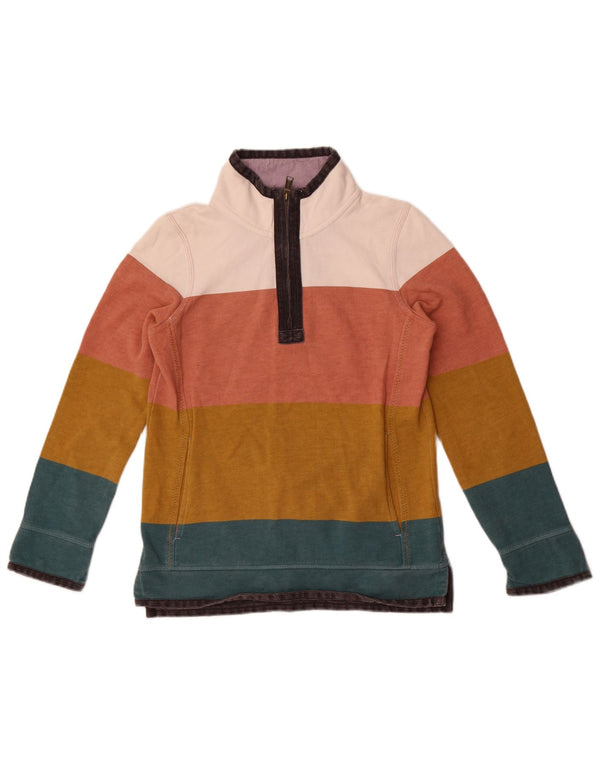 Jumper de moletom grande feminino Fat Face UK 8 pequeno multicolorido