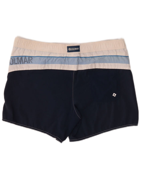 Colmar Mens Graphic Natação Shorts IT 50 Grande Branco Colourblock Poliamida