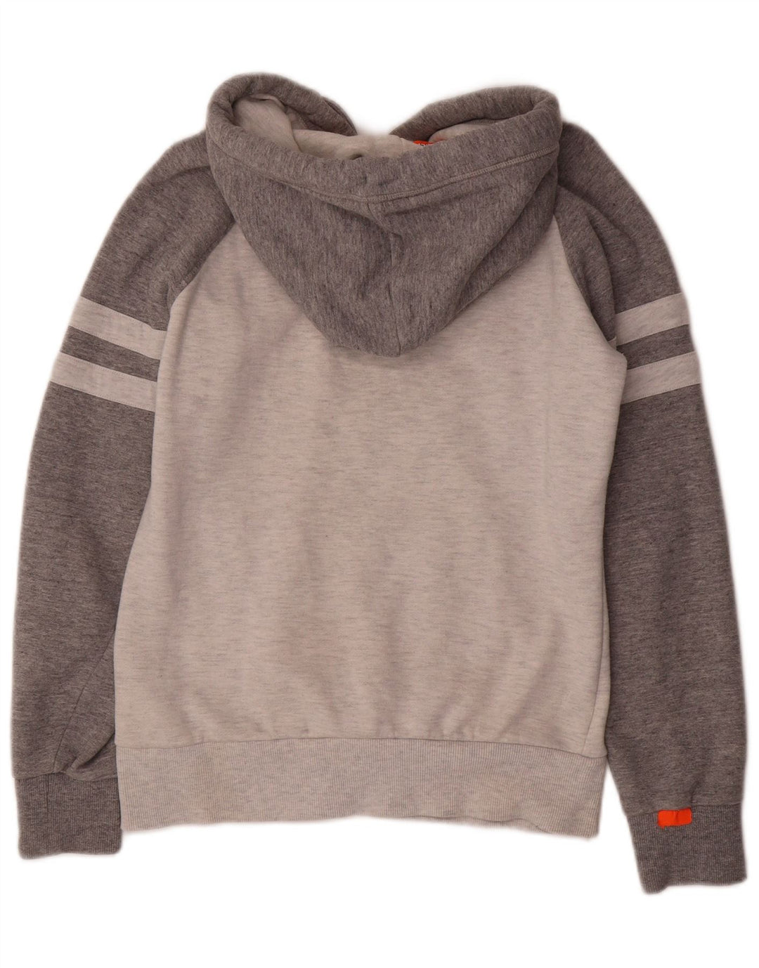 SUPERDRY moletom com capuz masculino XS cinza colorblock algodão