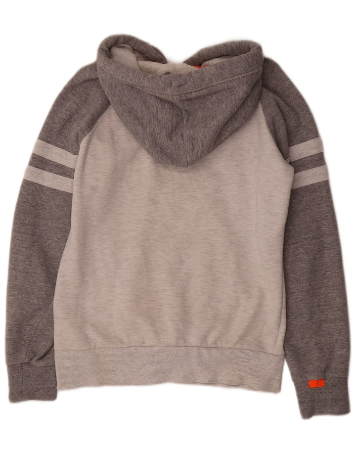 SUPERDRY moletom com capuz masculino XS cinza colorblock algodão