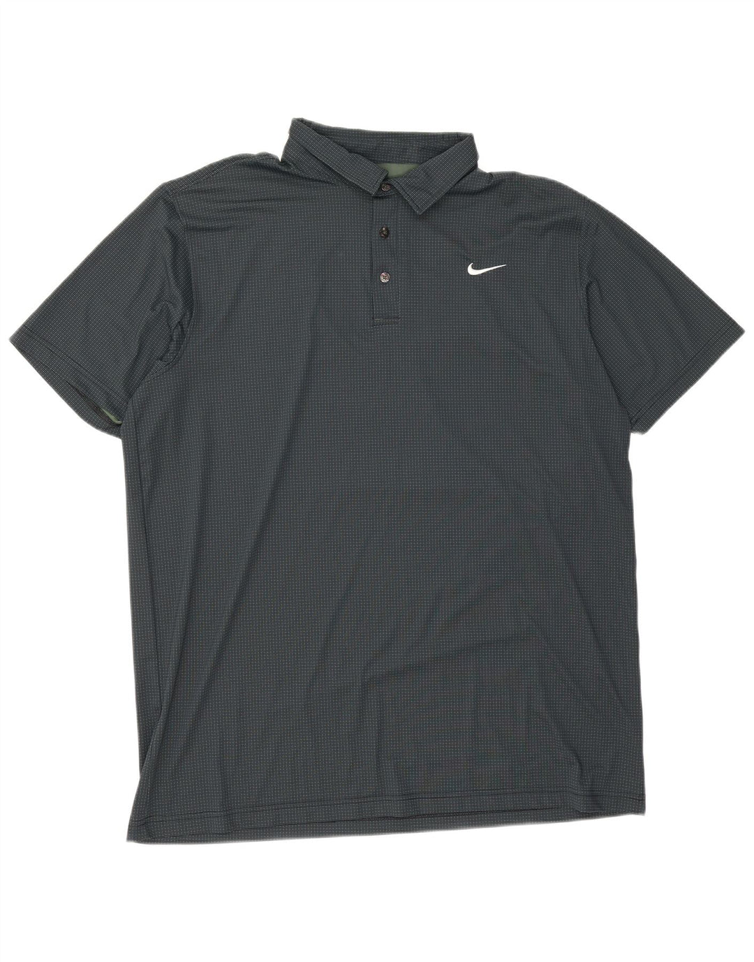 Camisa polo masculina Nike Dri Fit 4XL poliéster manchado verde