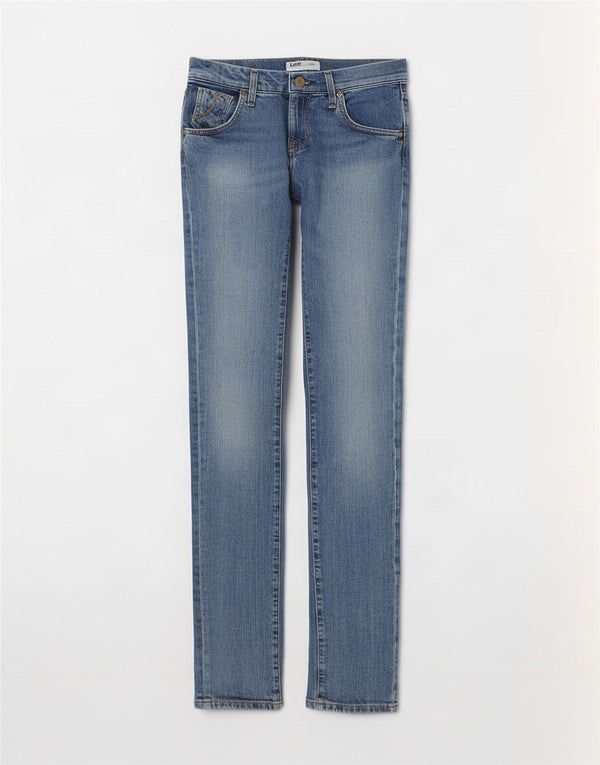 Lee Womens Lynn Narrow Slim Jeans W28 L35 Azul Algodão