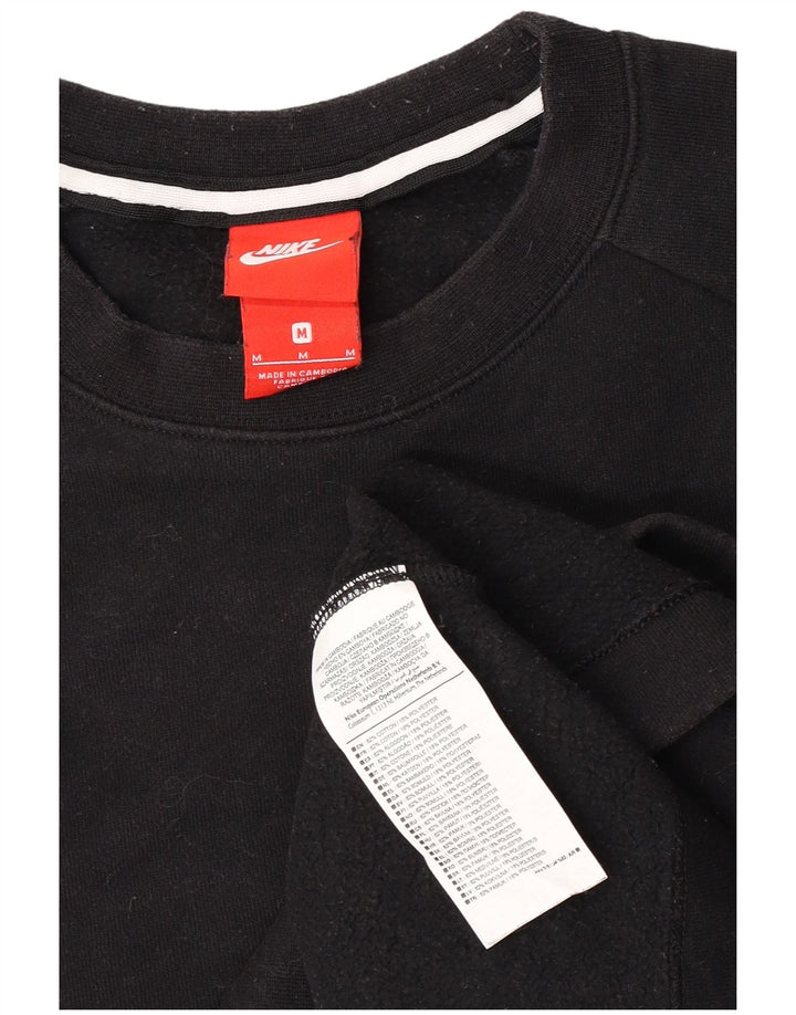 Nike masculino moletom jumper médio algodão preto