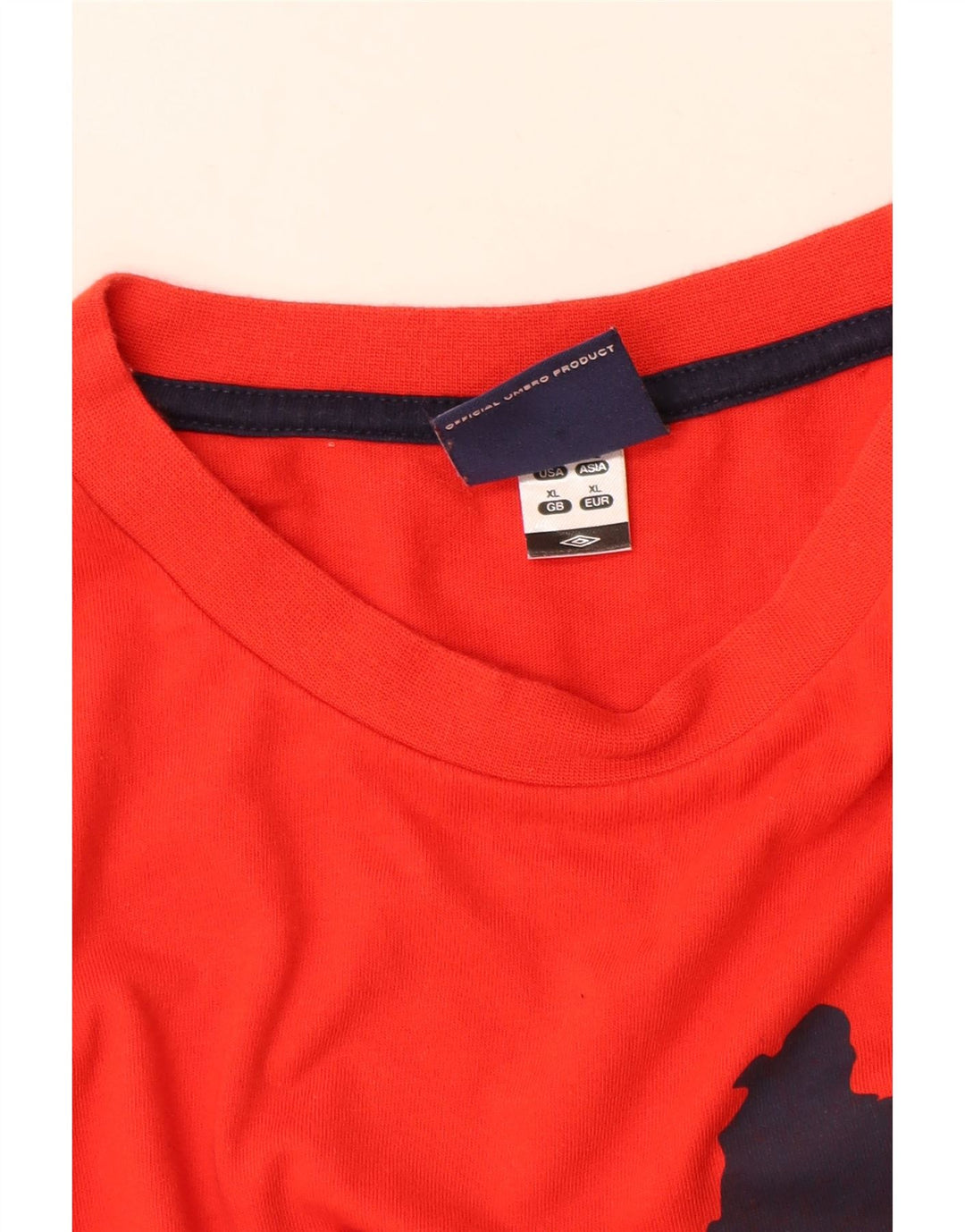 Camiseta gráfica masculina Umbro Top XL algodão vermelho