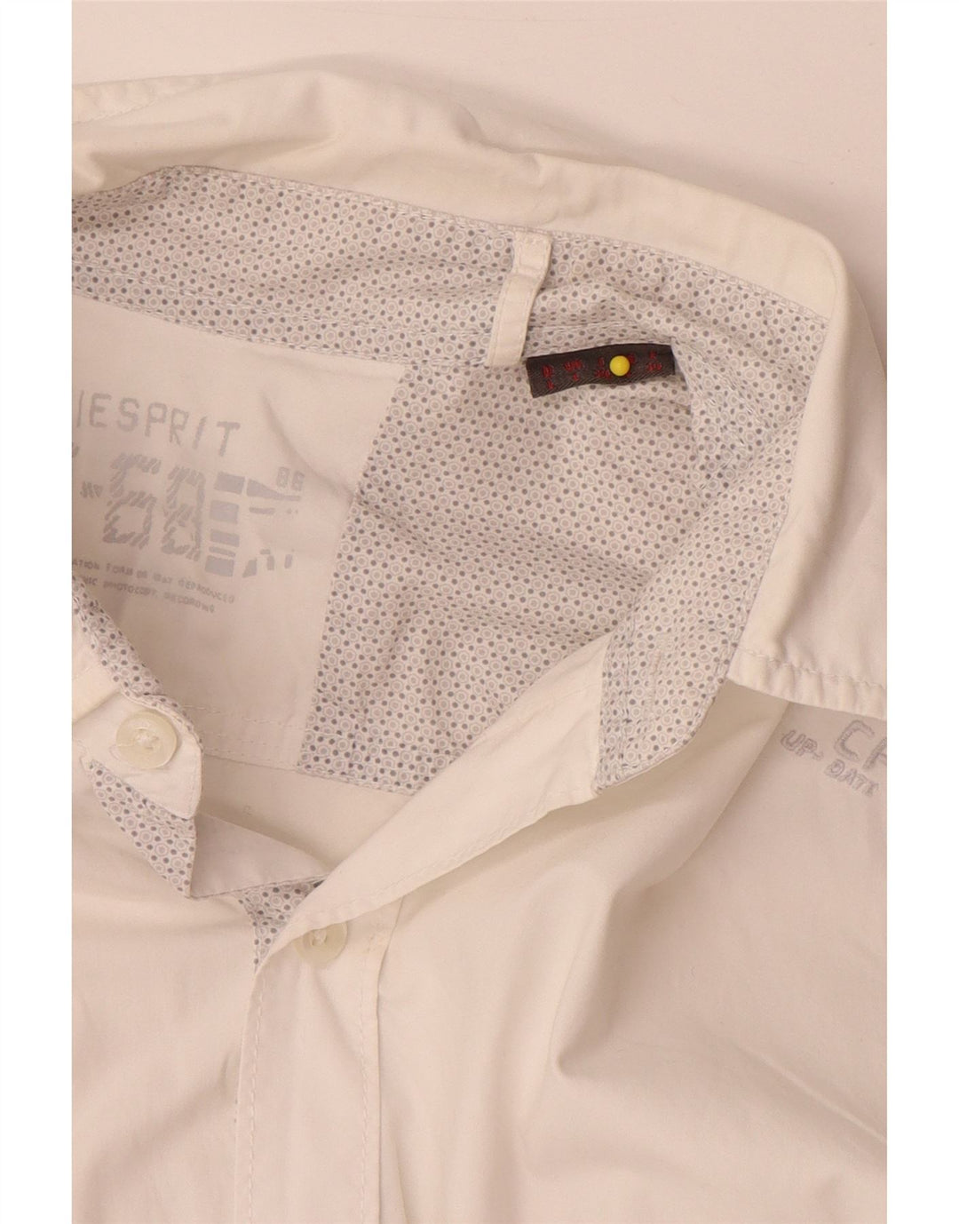 Camisa gráfica masculina Esprit grande branca