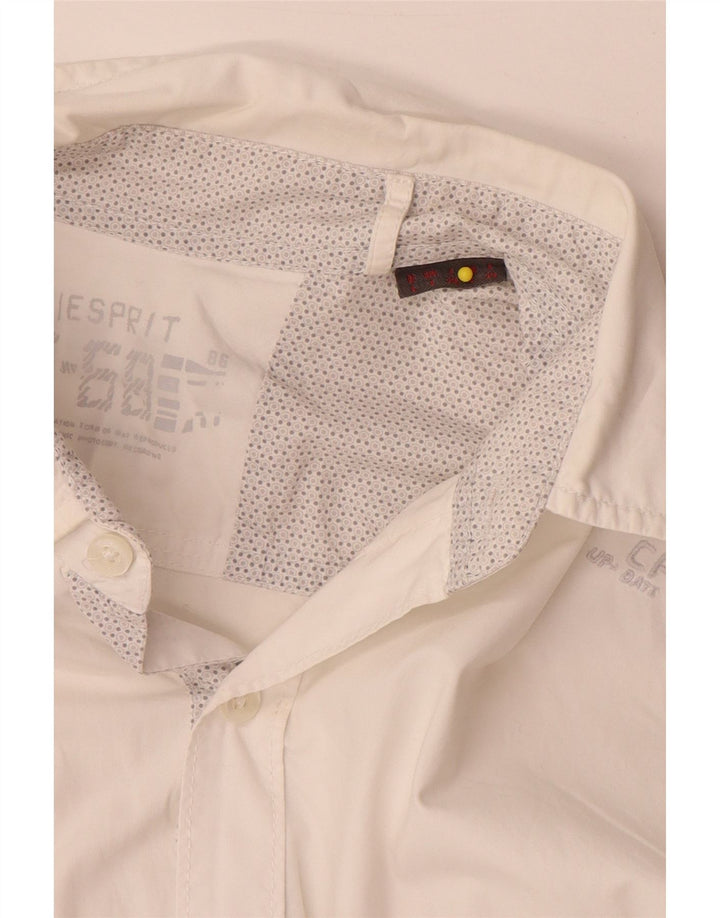 Camisa gráfica masculina Esprit grande branca