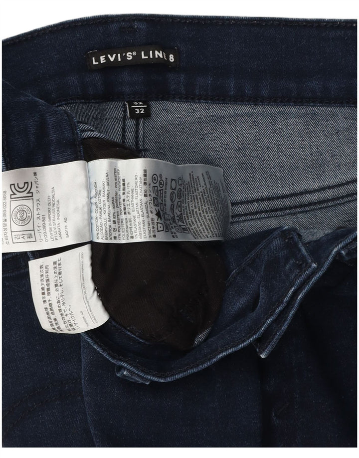 Jeans Slim Feminino Levi's W32 L26 Algodão Azul Marinho