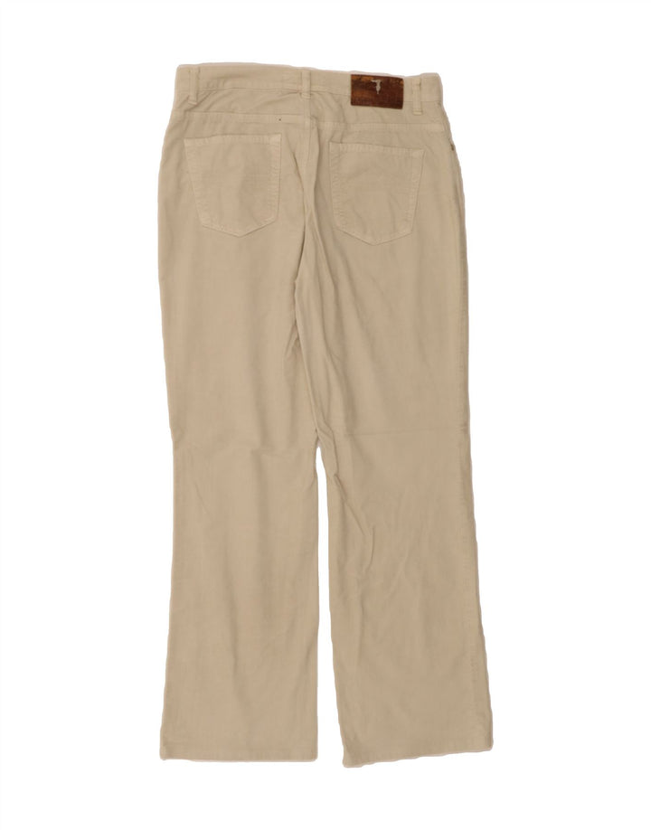 TRUSSARDI Mens Straight Casual Trousers W31 L29  Beige Cotton Vintage Trussardi and Second-Hand Trussardi from Messina Hembry 