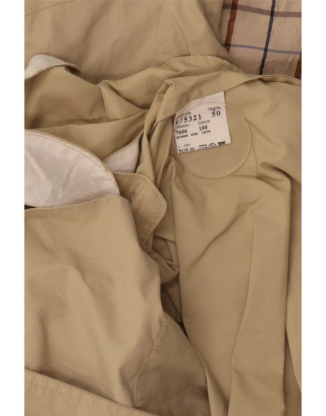 Aquascutum Mens Trench Coat IT 50 Grande Poliamida Bege