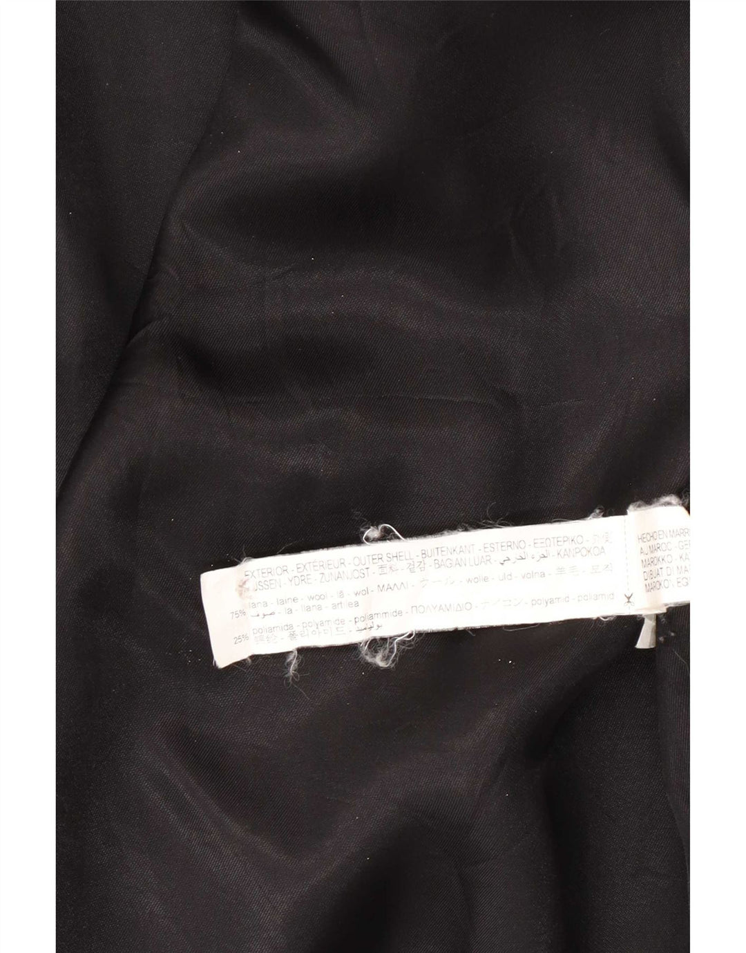 Sobretudo feminino Zara Oversized UK 14 lã preta média