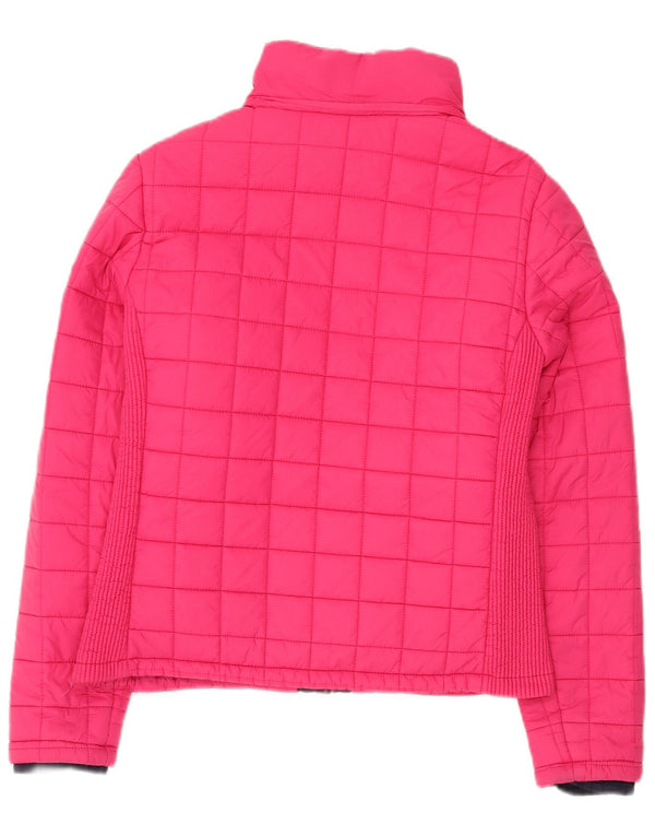 Jaqueta acolchoada feminina SUPERDRY UK 18 XL rosa nylon