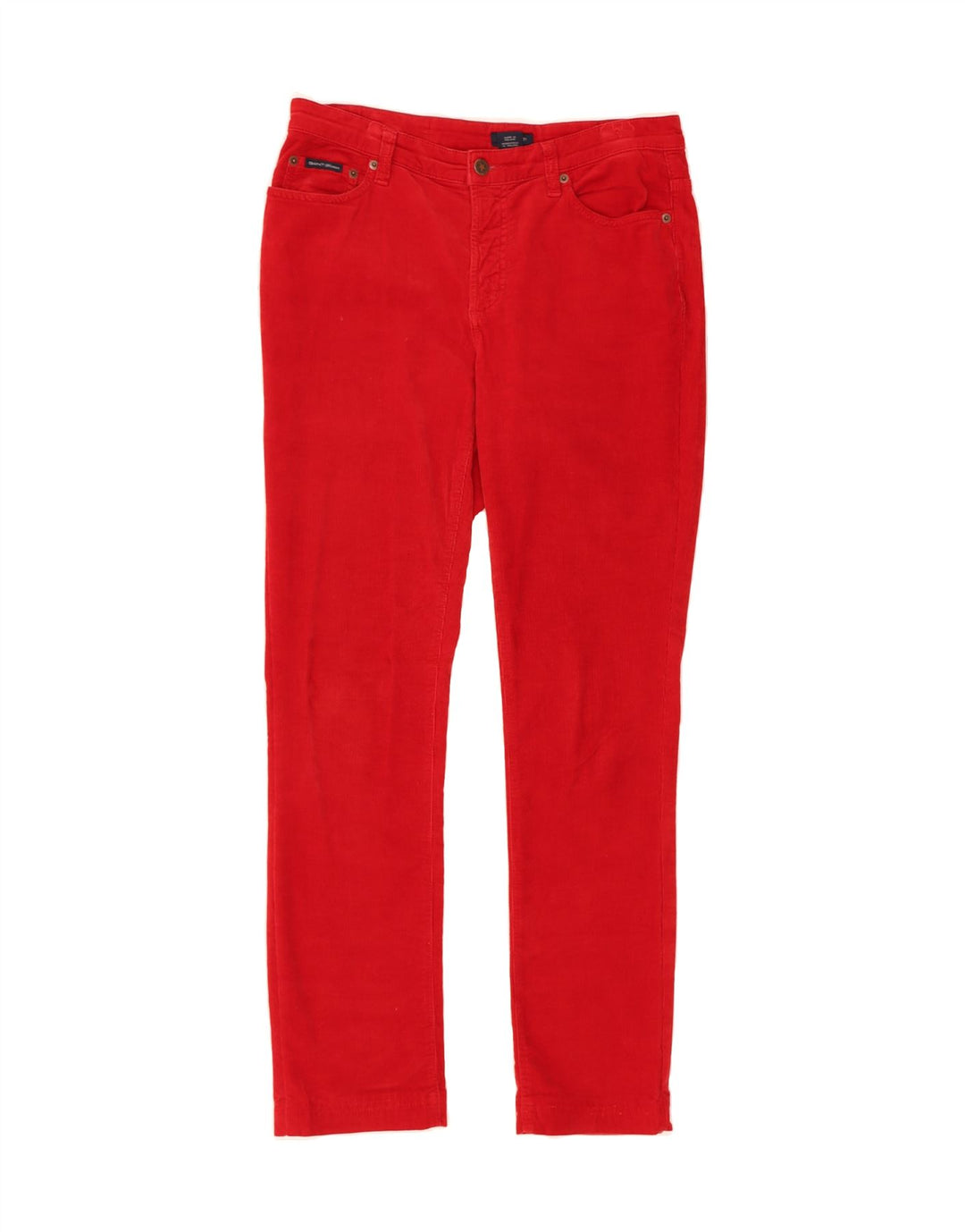 GANT Womens Slim Corduroy Trousers W30 L30 Red Cotton Vintage Gant and Second-Hand Gant from Messina Hembry 