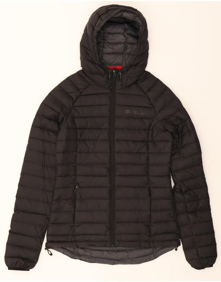 MOUNTAIN WAREHOUSE Womens Hooded Padded Jacket UK 8 Small Black Nylon Vintage Mountain Warehouse and Second-Hand Mountain Warehouse from Messina Hembry 
