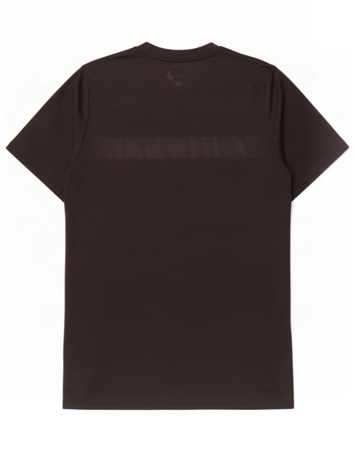 Camiseta masculina Nike Dri Fit Top médio preto colorblock poliéster